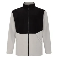 Bigdude Colour Block Lightweight Fleece Jacket Black