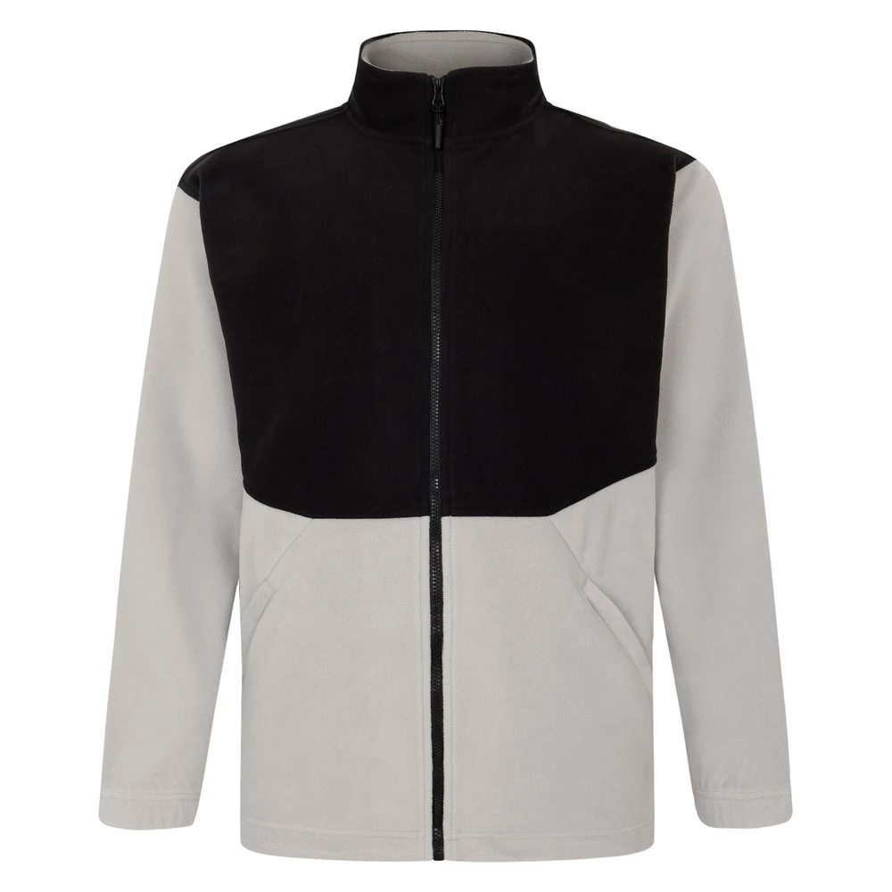 Bigdude Colour Block Lightweight Fleece Jacket Black 1 Bigdude Colour Block Lightweight Fleece Jacket Black