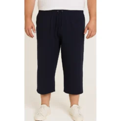 Bigdude Lightweight Cropped Loopback Joggers Navy -Big Dude Clothing Shop bb757bfb life1 bd24sh13 02 navy