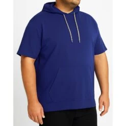 Bigdude Short Sleeve Hoody Cobalt Blue 15 Bigdude Short Sleeve Hoody Cobalt Blue -Big Dude Clothing Shop bb76375c life2 us23h03 51 cobalt