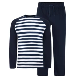 Bigdude Cotton PJ Set Navy
