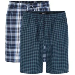 Bigdude Twin Pack Woven PJ Shorts Multi