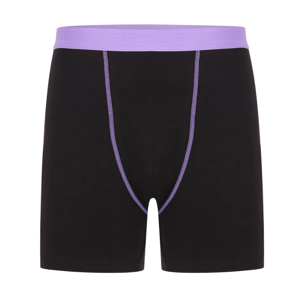 Bigdude 4 Pack Contrast Boxer Shorts Black 5 Bigdude 4 Pack Contrast Boxer Shorts Black - Image 5