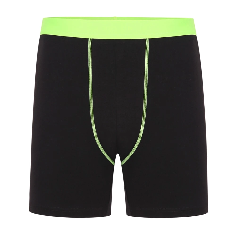 Bigdude 4 Pack Contrast Boxer Shorts Black 3 Bigdude 4 Pack Contrast Boxer Shorts Black - Image 3