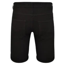 Bigdude Stretch Denim Shorts Black -Big Dude Clothing Shop bd20sh02 01 3 1
