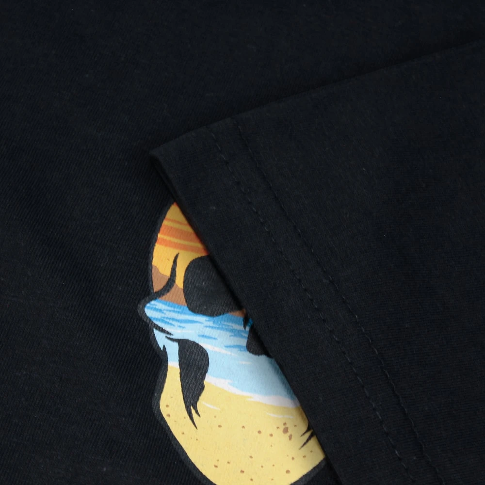 Bigdude Small Chest Print T-Shirt Black 3 Bigdude Small Chest Print T-Shirt Black - Image 3