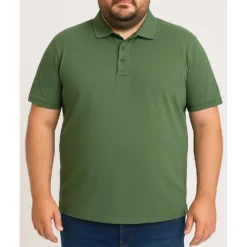 Bigdude Plain Polo Shirt Deep Green 12 Bigdude Plain Polo Shirt Deep Green -Big Dude Clothing Shop bdecaf03 e47560ea life1 bd103 48 deepgreen