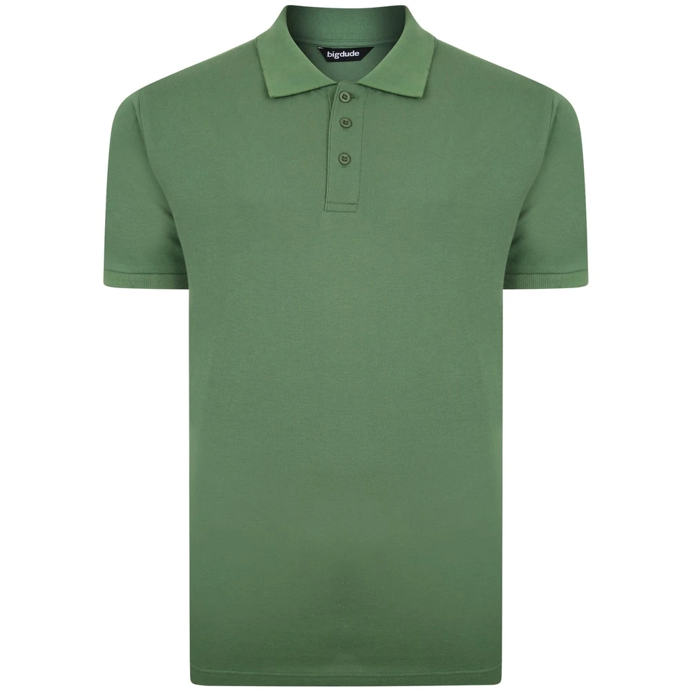 Bigdude Plain Polo Shirt Deep Green 1 Bigdude Plain Polo Shirt Deep Green