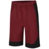 Bigdude Lightweight Active Gym Shorts Burgundy/Black