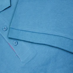 Bigdude Contrast Placket Polo Shirt Bright Blue -Big Dude Clothing Shop c2100d2b 006de7c3 3