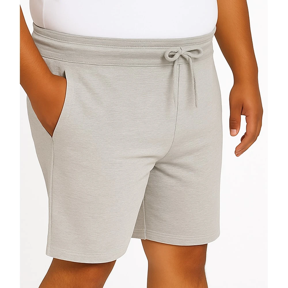 Bigdude Loop Back Jogger Shorts Grey Marl 9 Bigdude Loop Back Jogger Shorts Grey Marl - Image 9