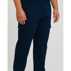 Bigdude Elasticated Waist Cargo Trousers Navy 17 Bigdude Elasticated Waist Cargo Trousers Navy -Big Dude Clothing Shop c6339592 life2 us19tr01 02 navy