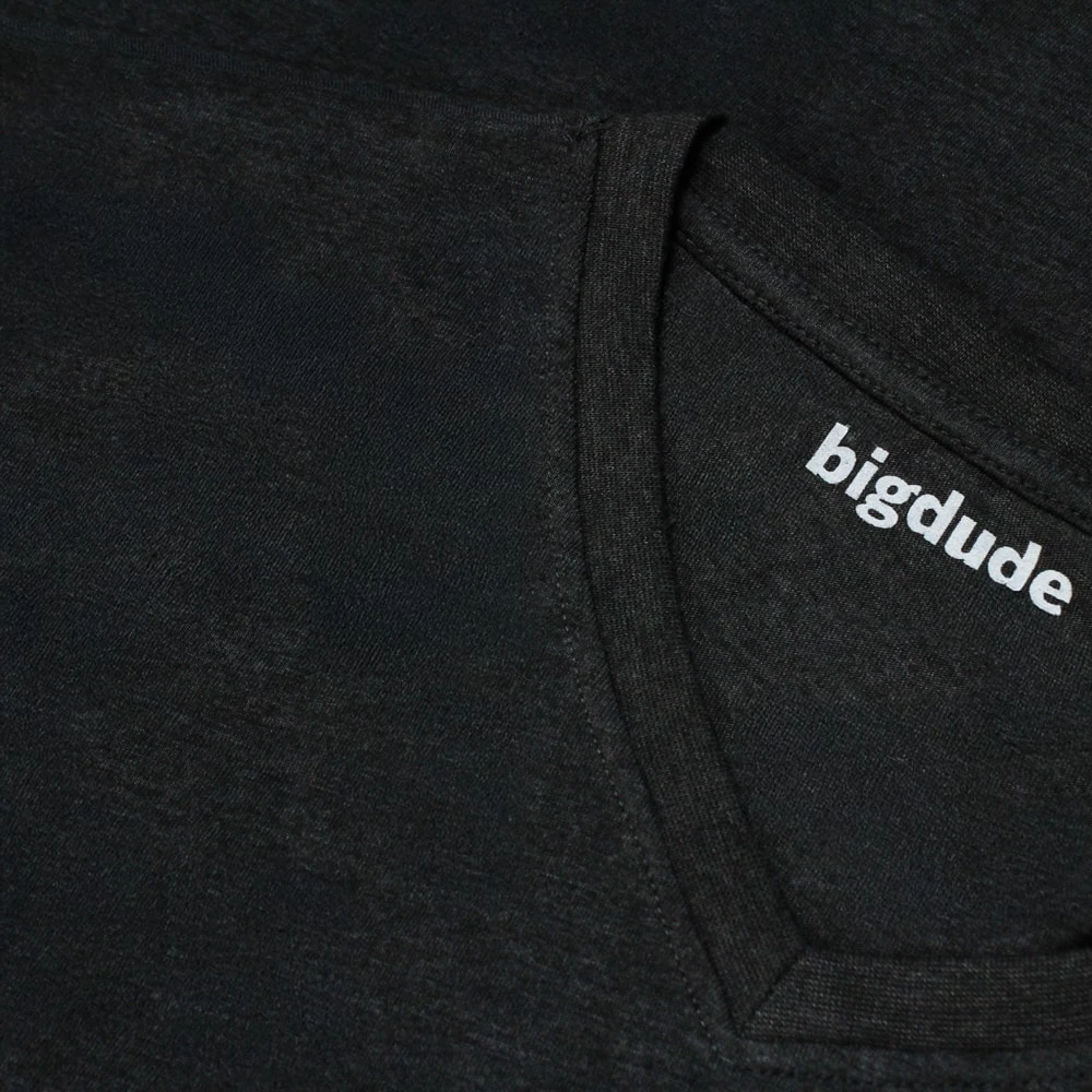 Bigdude 3 Pack Plain T-Shirts Black 3 Bigdude 3 Pack Plain T-Shirts Black - Image 3