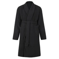 Bigdude Terry Towelling Dressing Gown Charcoal