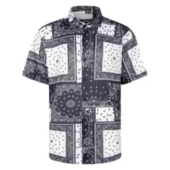 Bigdude Stretch Sublimation Short Sleeve Shirt Black