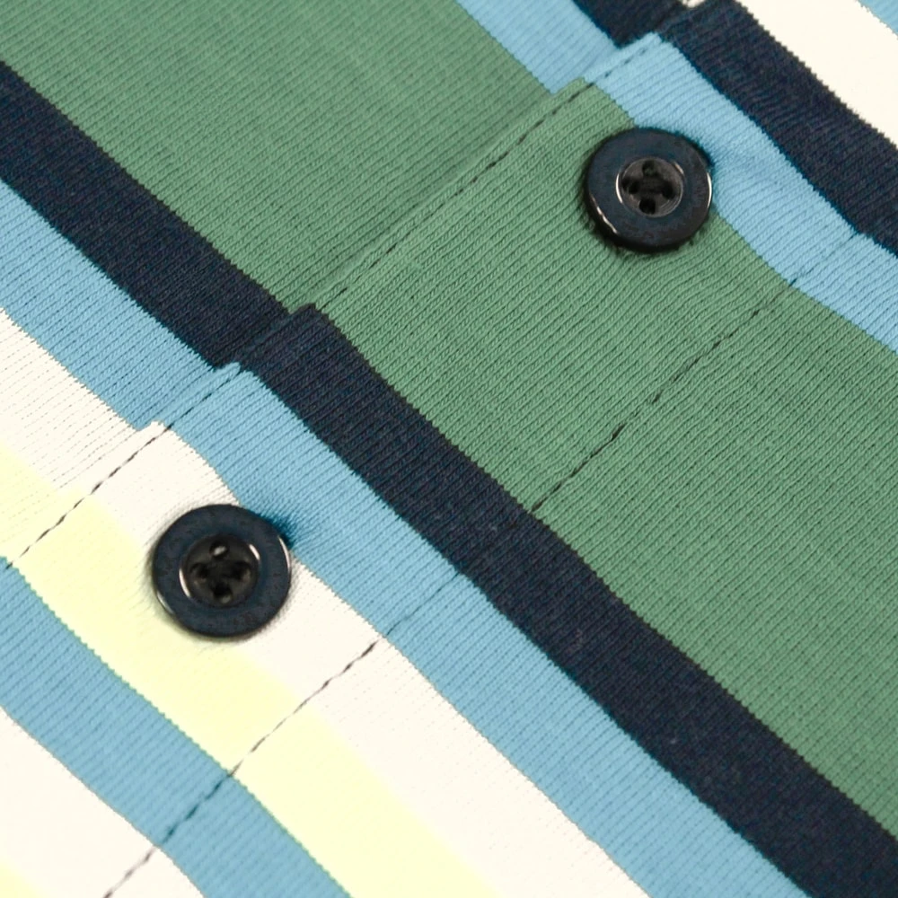 Bigdude Summer Stripe Polo Navy 4 Bigdude Summer Stripe Polo Navy - Image 4