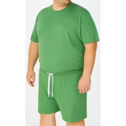 Bigdude Short Sleeve Pyjama Set Deep Green -Big Dude Clothing Shop cb524f82 life2 us23pj20 48 deepgreen