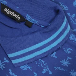 Bigdude Palm Tree Polo Deep Blue -Big Dude Clothing Shop cbed6c82 2a250478 1