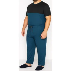 Bigdude Cut & Sew Pyjama Set Petrol/Charcoal -Big Dude Clothing Shop cd37e64d life2 us23pj21 61 petrol
