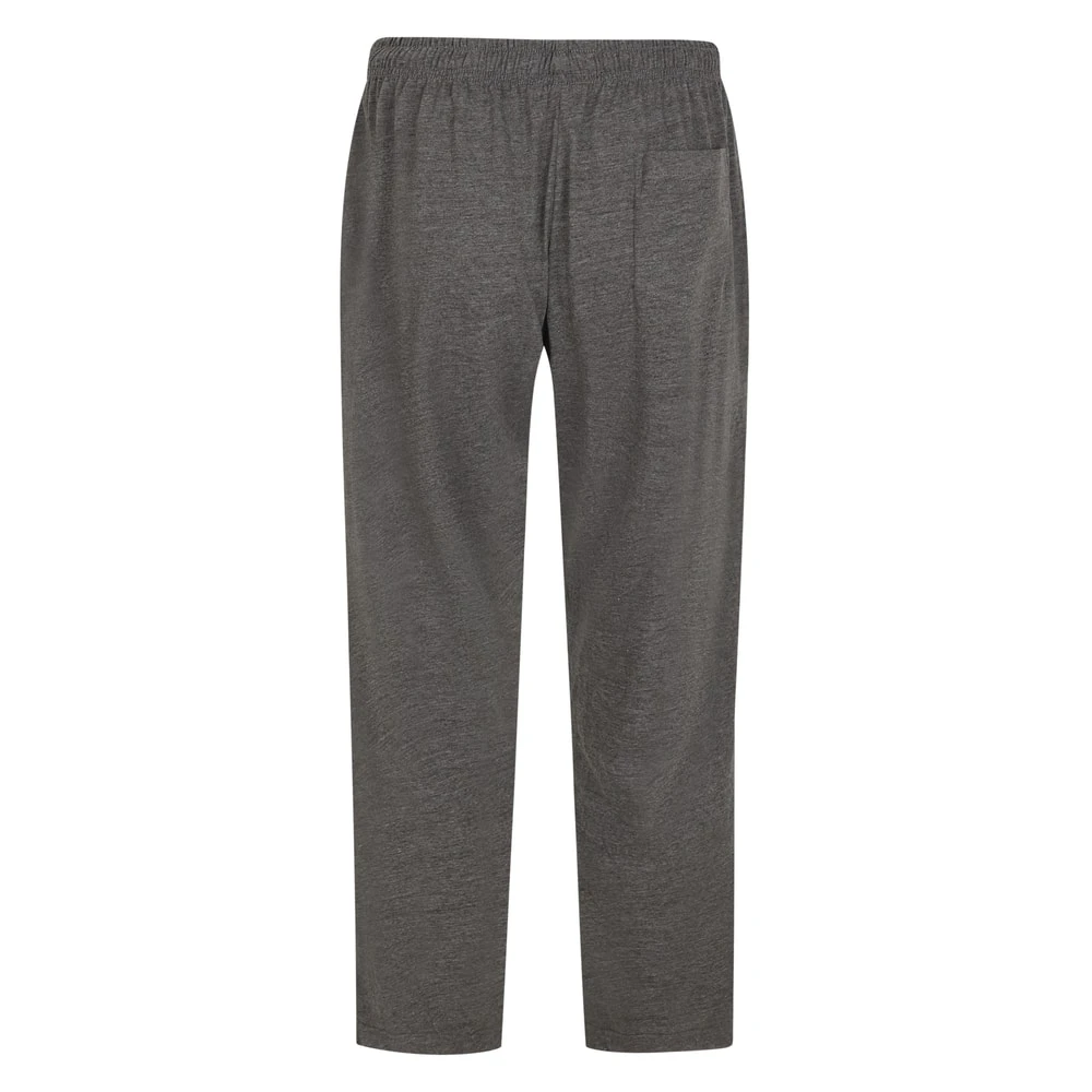 Bigdude Lightweight Jersey Open Hem Joggers Charcoal Marl 3 Bigdude Lightweight Jersey Open Hem Joggers Charcoal Marl - Image 3