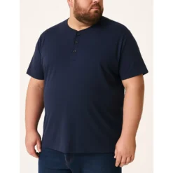 Bigdude Grandad T-Shirt Navy -Big Dude Clothing Shop d1df7d3c life2 us19ts01 02 navy