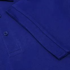 Bigdude Plain Polo Shirt Cobalt Blue -Big Dude Clothing Shop d414c7ef closeup3 us103 51 cobaltblue