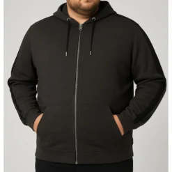 Bigdude Twin Stripe Hoody Charcoal -Big Dude Clothing Shop d6ae84ef life1 bd20h01 07 charcoal