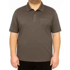 Bigdude Active Polo Shirt Charcoal 6 Bigdude Active Polo Shirt Charcoal -Big Dude Clothing Shop d6e3496e life1 us24p46 07 charcoal