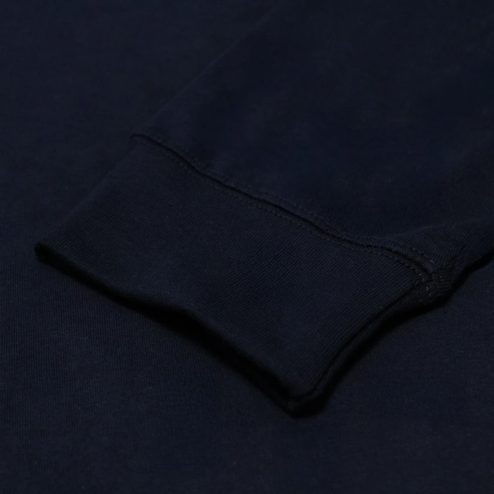 Bigdude Smart Single Jersey Long Sleeve Polo With Zip Navy 5 Bigdude Smart Single Jersey Long Sleeve Polo With Zip Navy - Image 5