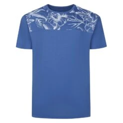 Bigdude AOP Cut And Sew T-Shirt Denim