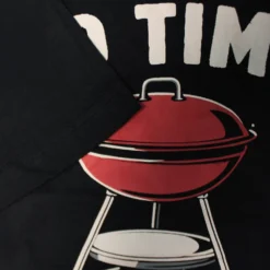 Bigdude BBQ Timer Print T-Shirt Black -Big Dude Clothing Shop d7f24510 0b7342a9 2