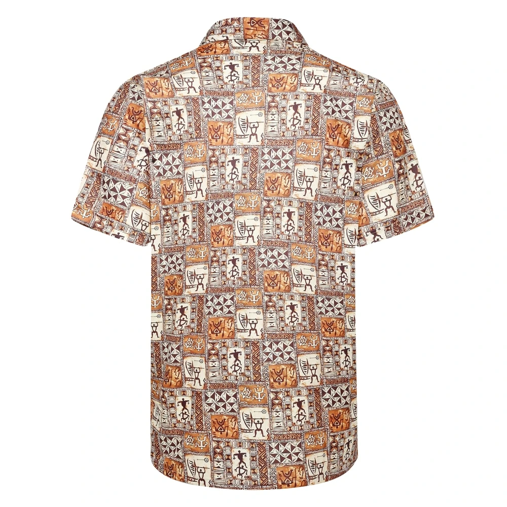 Bigdude Stretch Sublimation Short Sleeve Shirt Ecru 2 Bigdude Stretch Sublimation Short Sleeve Shirt Ecru - Image 2