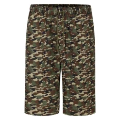 Bigdude Camouflage Print Cotton Shorts Sand