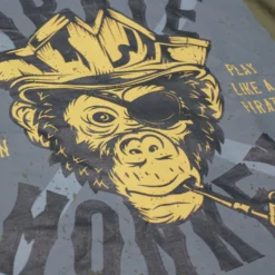 Bigdude Pirate Monkey Print T-Shirt Khaki -Big Dude Clothing Shop da9de0cf 7ba63193 3