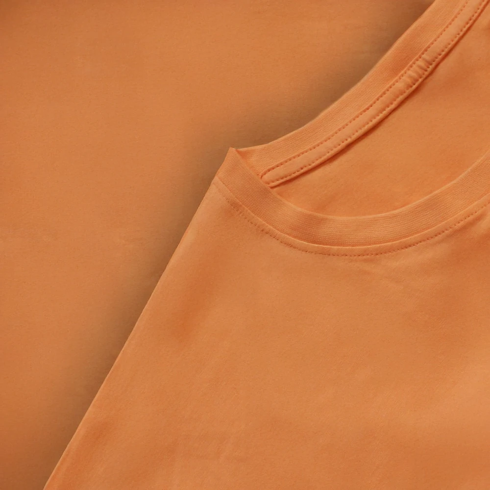 Bigdude Surf Chest Print T-Shirt Apricot 3 Bigdude Surf Chest Print T-Shirt Apricot - Image 3