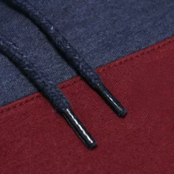 Bigdude Color Block Zipped Hoody Burgundy/Navy -Big Dude Clothing Shop dbcd384f closeup2 us24h09 10 burgundy