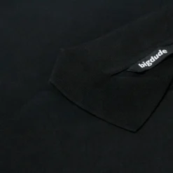 Bigdude Smart Single Jersey Long Sleeve Polo With Zip Black 9 Bigdude Smart Single Jersey Long Sleeve Polo With Zip Black -Big Dude Clothing Shop dde4a9e6 1