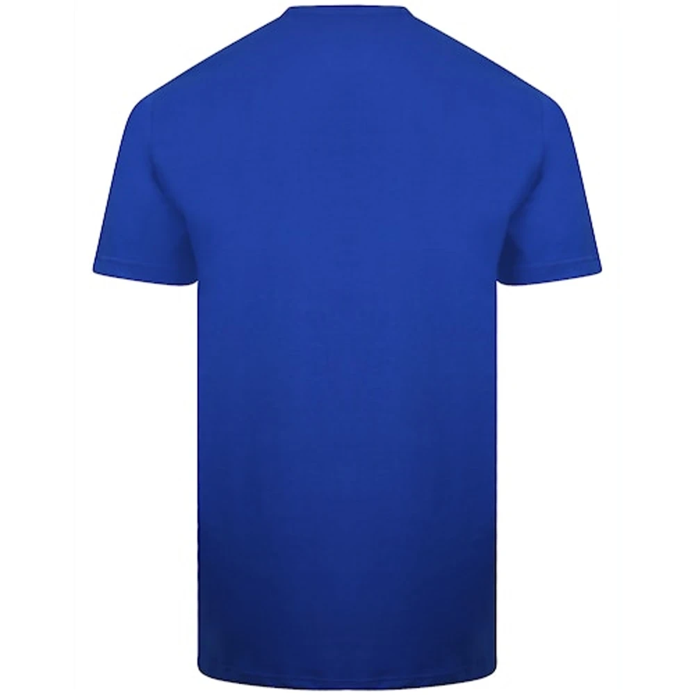 Bigdude Plain V-Neck T-Shirt Royal Blue 2 Bigdude Plain V-Neck T-Shirt Royal Blue - Image 2