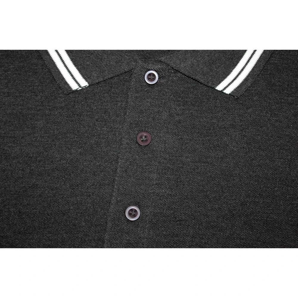 Bigdude Tipped Polo Shirt Charcoal 5 Bigdude Tipped Polo Shirt Charcoal - Image 5