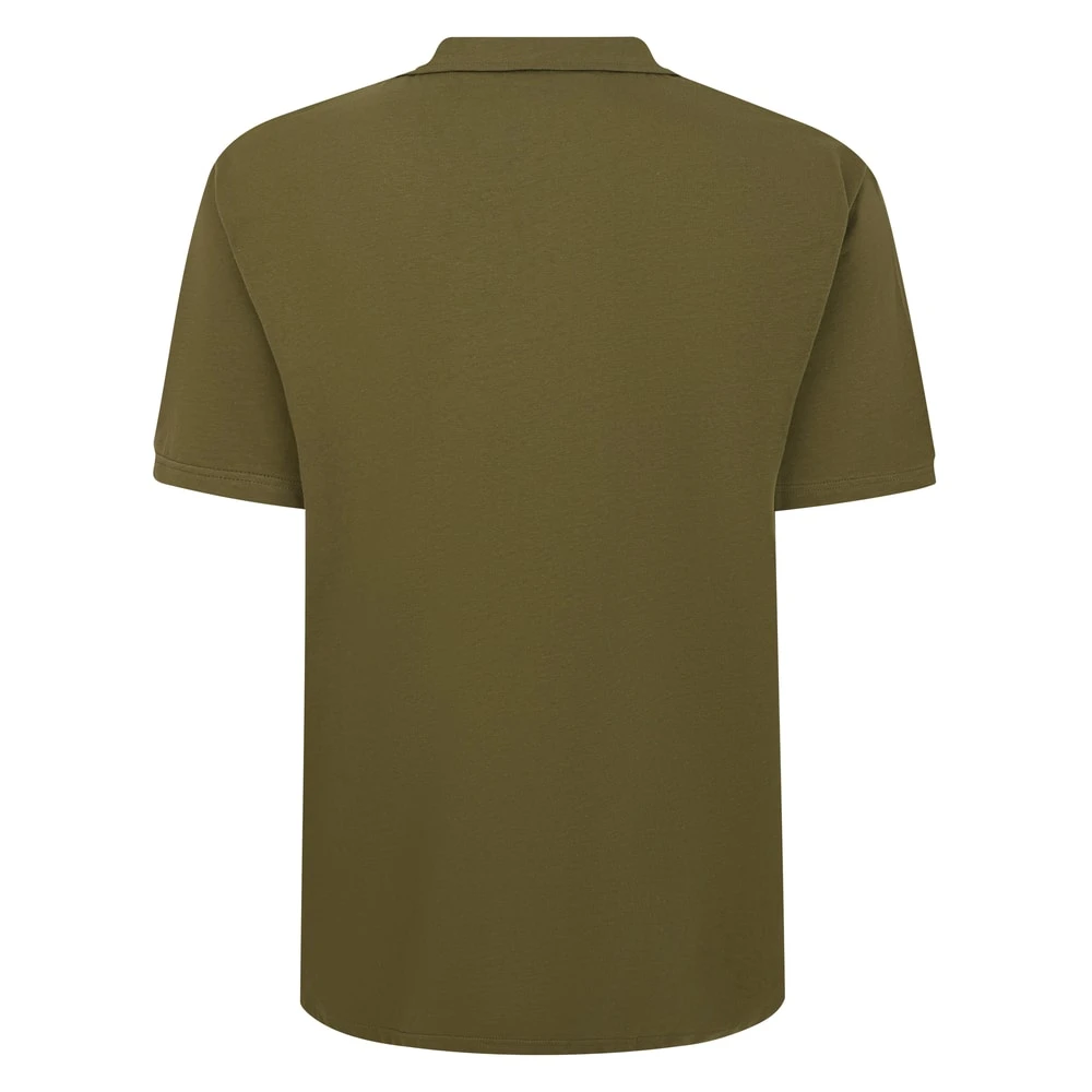 Bigdude Relaxed Collar Polo Shirt Khaki 2 Bigdude Relaxed Collar Polo Shirt Khaki - Image 2
