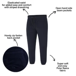Bigdude Polar Fleece Joggers Navy -Big Dude Clothing Shop e4a98a06 bd23j0720navyv