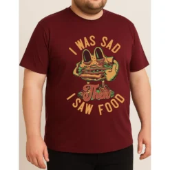 Bigdude Food Print T-Shirt Burgundy 13 Bigdude Food Print T-Shirt Burgundy -Big Dude Clothing Shop e5b10c28 253a0c8c life2 bd24ts72 10 burgundy