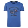 Bigdude American Airways Print T-Shirt Light Denim