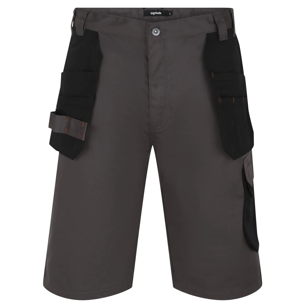 Bigdude Durable Work Shorts Charcoal 2 Bigdude Durable Work Shorts Charcoal - Image 2
