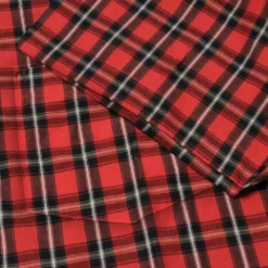 Bigdude Checked Poplin Short Sleeve Shirt Pepper Red/Black -Big Dude Clothing Shop e9be4361 2