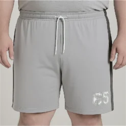 Bigdude 65 Varsity Shorts Grey/Charcoal -Big Dude Clothing Shop eb3fc73c life1 bd25sh26 03 grey