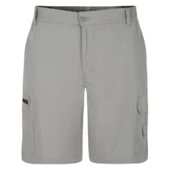 Bigdude Light Weight Elasticated Waist Cargo Shorts Grey