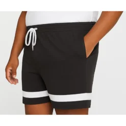 Bigdude Contrast Stripe Loopback Shorts Charcoal -Big Dude Clothing Shop ec9d83f3 life2 bd25sh30 07 charcoal