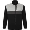 Bigdude Full Zip Colour Block Jacket Black