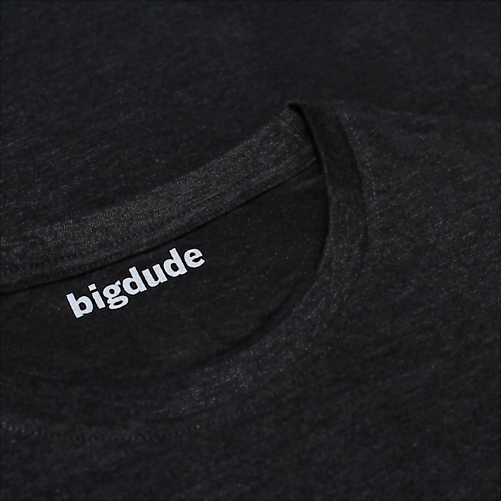 Bigdude Plain Sleeveless T-Shirt Charcoal 4 Bigdude Plain Sleeveless T-Shirt Charcoal - Image 4